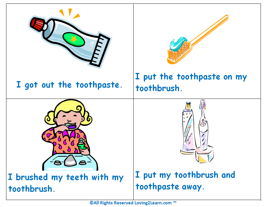 Brushing Teeth Sequencing Worksheet